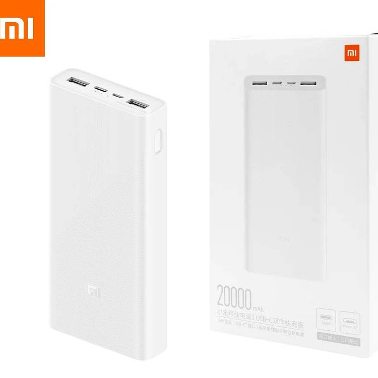 پاوربانک شیائومی ۲۰۰۰۰ میلیآمپر | Xiaomi 20000mAh Power Bank