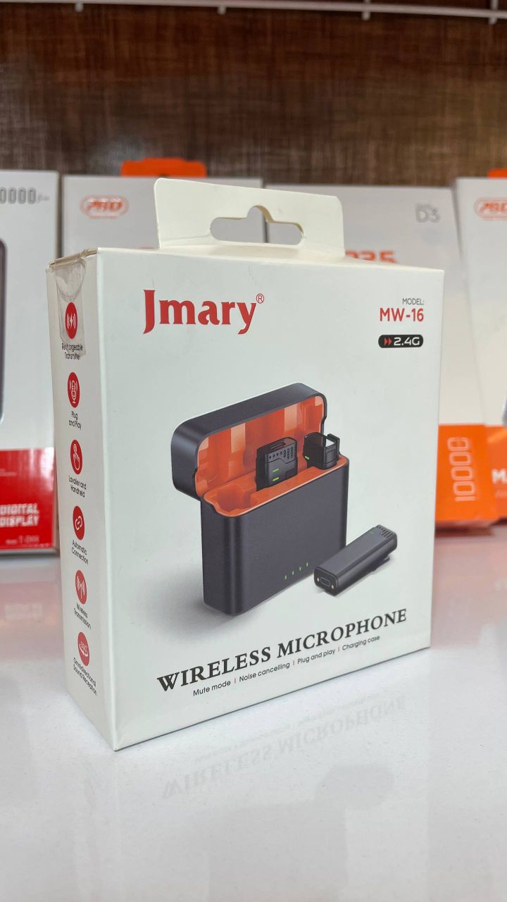 میکروفون یقه‌ای بی‌سیم Jmary مدل MW-16 اورجینال