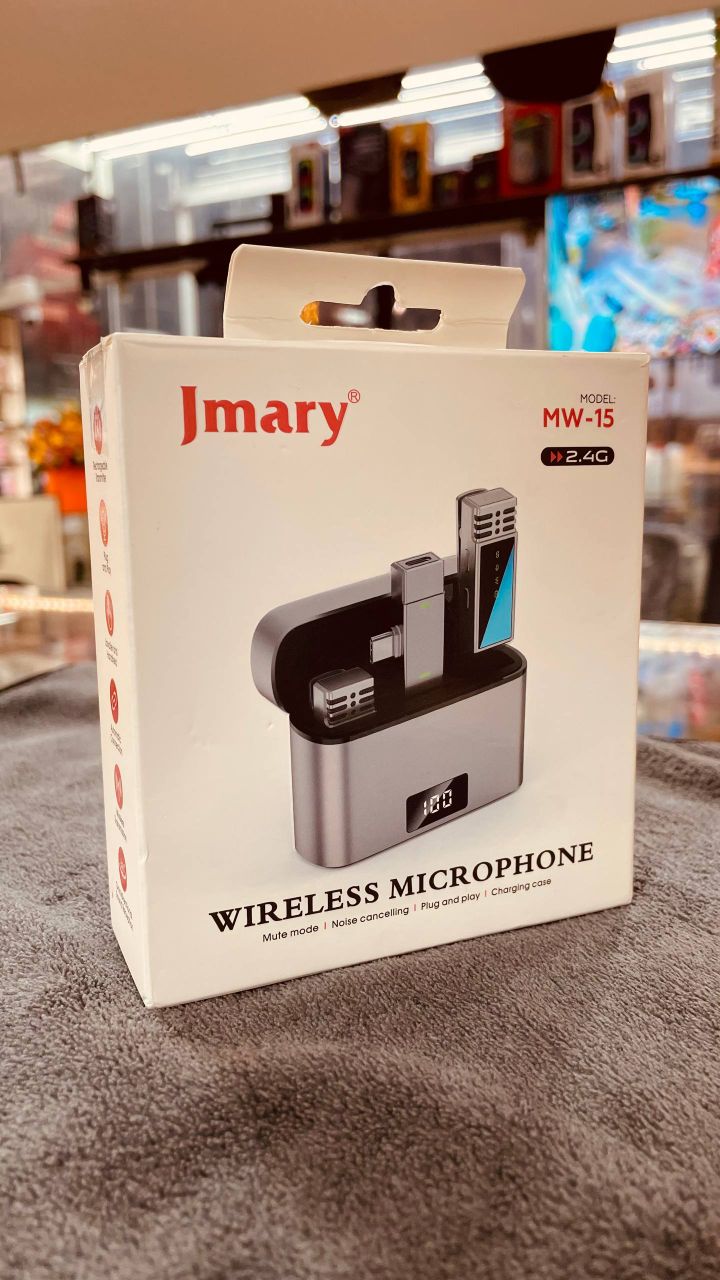 میکروفون یقه‌ای بی‌سیم Jmary مدل MW-15  اورجینال