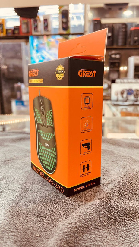 ماوس سیمی گیمینگ Great مدل GR-330 اورجینال