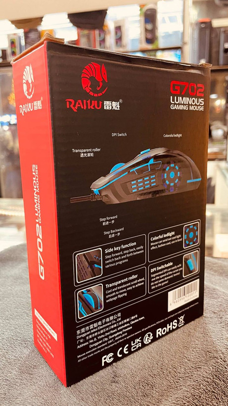 ماوس سیمی گیمینگ Raiku مدل G702 اورجینال