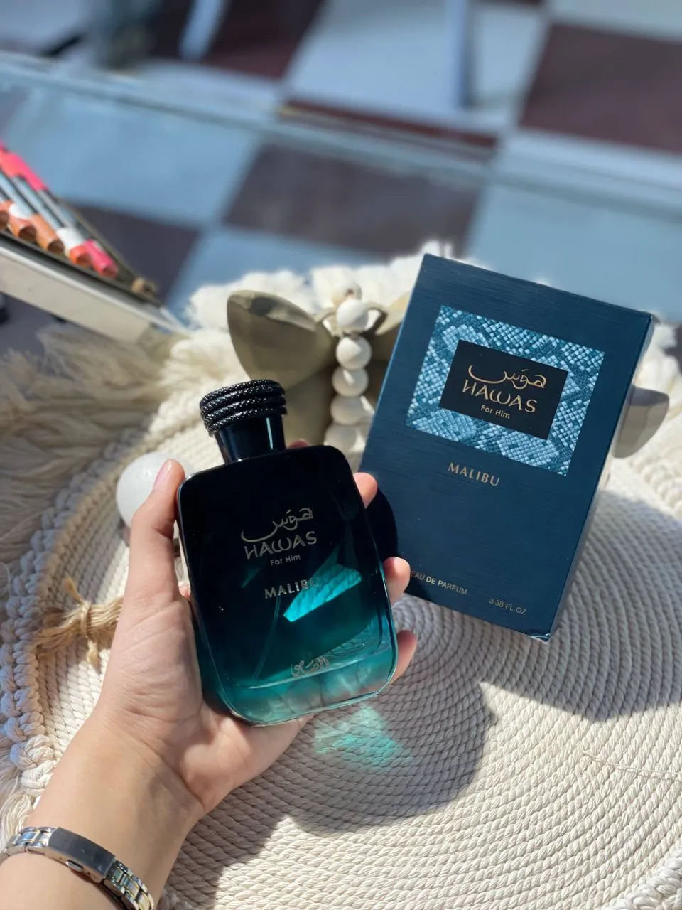 مردانه اورجینال Hawas Malibu عطر ادکلن رصاصی هوس مالیبو