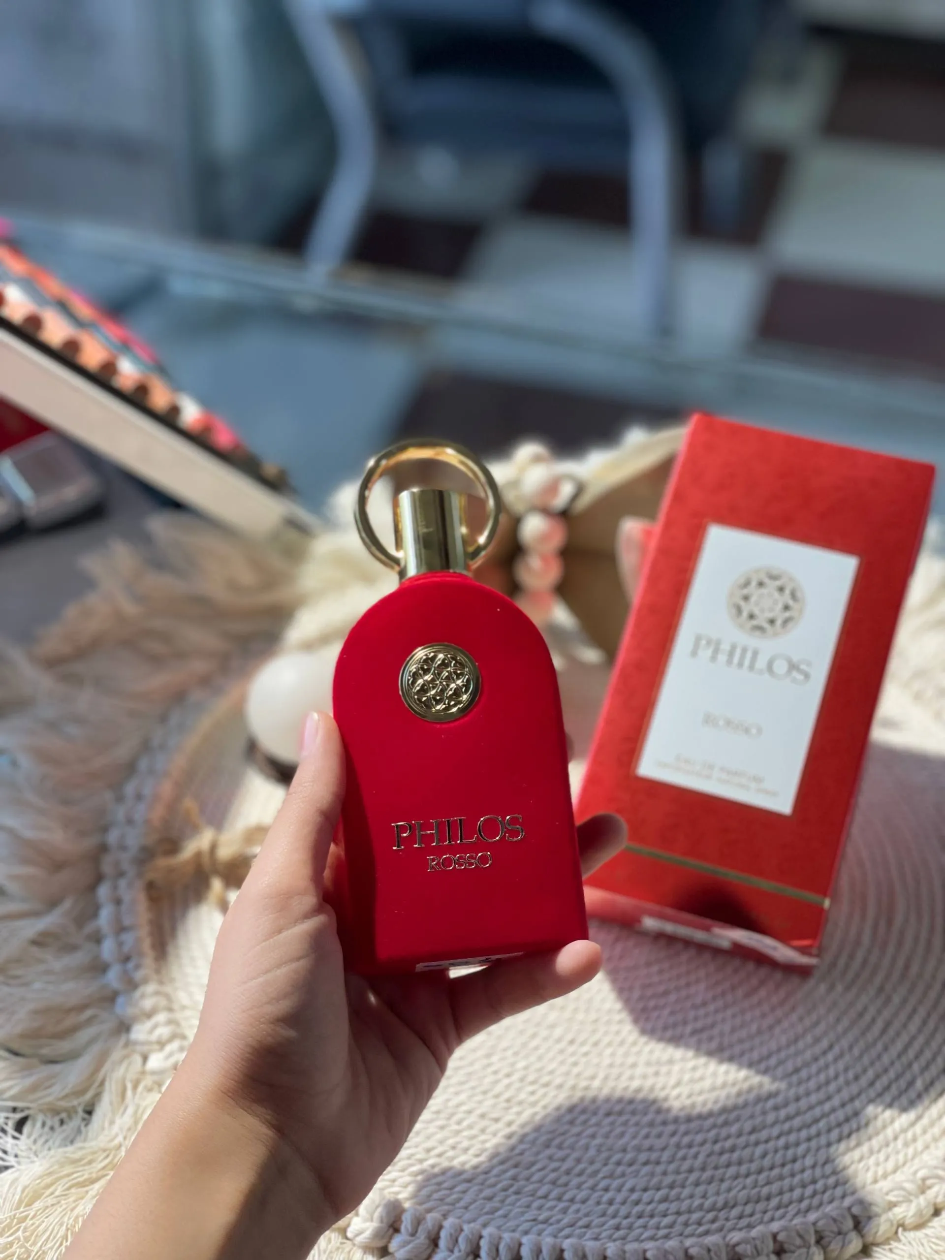 عطر ادکلن الحمبرا فیلوس قرمز 100 میل Philos Rosso زنانه اورجینال